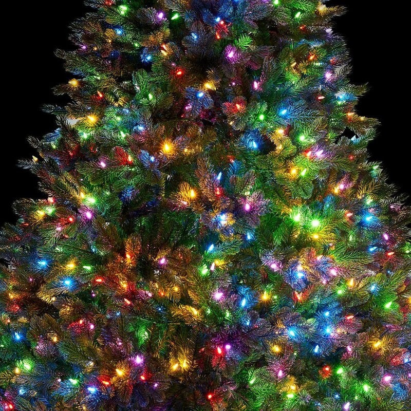 Instalatie Craciun, 15 m, 150 Led-uri ,Liniara, Multicolor, 8 jocuri de lumini, Transformator, Interconectabila, Prelungitor 3 m inclus, Fir Transparent, Vivimall - vivimall.ro
