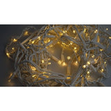 Instalatie Craciun, 180 m, 4320 Led-uri ,Franjuri, Alb cald, Flash, Alimentator, Interconectabila, Prelungitor 6.5 m inclus, Fir Alb Cauciucat, 220v, Vivimall - vivimall.ro