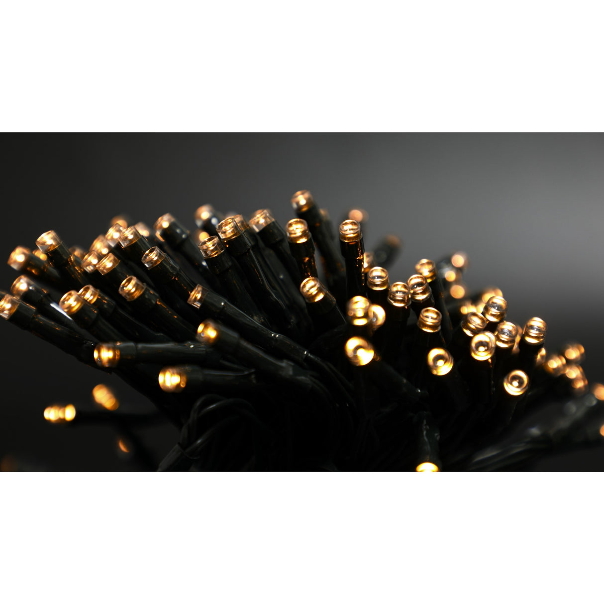 Instalatie Craciun, 20 metri, 200 de LED-uri, alb cald, cu energie solara, fir de cupru, liniar, interior/exterior, Vivimall - vivimall.ro