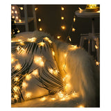 Instalatie Craciun, 3 Metri,20 Led-Uri Cu Ornament Tip Stea, Usb Lung, Fir Cupru, Liniar, Interior/Exterior
