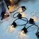 Instalatie Craciun, 5 M, 10 de LED-uri, alb-cald, model cu bulb, liniara, solara, interior/exterior, Vivimall - vivimall.ro
