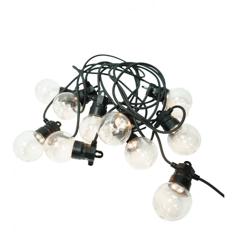 Instalatie Craciun, 5 M, 10 de LED-uri, alb-rece, model cu bulb, liniara, solara, interior/exterior, Vivimall - vivimall.ro