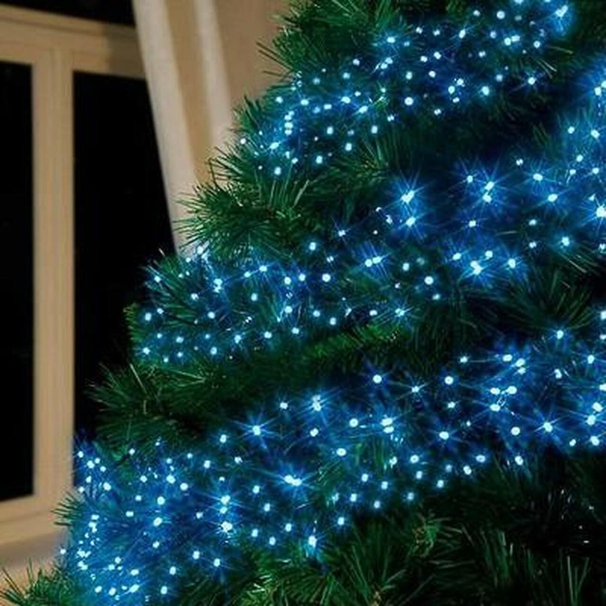 Instalatie Craciun, 5 M, 50 Led-Uri,Liniara, 8 Jocuri De Lumini, Transformator Cu Telecomanda, Interconectabila, Prelungitor 3 M Inclus, Fir Verde