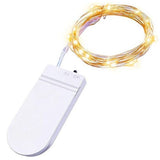 Instalatie Craciun, 5 metri, 50 LED-uri, Alb Cald, cu baterii, fir cupru, liniar, interior/exterior, Flippy - vivimall.ro