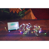 Instalatie Craciun, 5 metri, 50 LED-uri, telecomanda 32 de functii, multicolor RBG, fir cupru, USB, interior, Vivimall - vivimall.ro