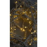 Instalatie Craciun, 60 m, 1440 Led-uri ,Franjuri, Alb cald, Flash, Alimentator, Interconectabila, Prelungitor 6.5 m inclus, Fir Alb Cauciucat, 220v, Vivimall - vivimall.ro