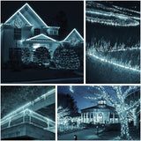Instalatie Craciun, 60 M, 1440 Led-Uri, Furtun Luminos, Rece, Transformator, 8 Jocuri De Lumini, Sectionabila, 220 V