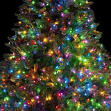 Instalatie Craciun, 60 m, 600 Led-uri ,Liniara, Rosu/Albastru/Rosu/Verde, Flash, Transformator cu telecomanda, Interconectabila, Prelungitor 5 m inclus, Fir Verde, Flippy - vivimall.ro