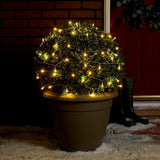 Instalatie Craciun, 65 M, 650 Led-Uri,Liniara, Alb Cald, 8 Jocuri De Lumini, Transformator, Interconectabila, Prelungitor 3 M Inclus, Fir