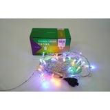 Instalatie Craciun, 65 m, 650 Led-uri ,Liniara, Multicolor, 8 jocuri de lumini, Transformator, Interconectabila, Prelungitor 5 m inclus, Fir Transparent, Vivimall - vivimall.ro