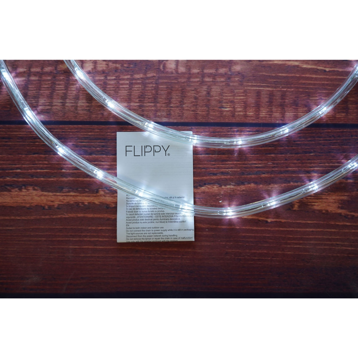 Instalatie Craciun, 72 m, 1728 Led-uri, Furtun Luminos, Alb rece, Transformator, Sectionabila, 220 V, Vivimall - vivimall.ro