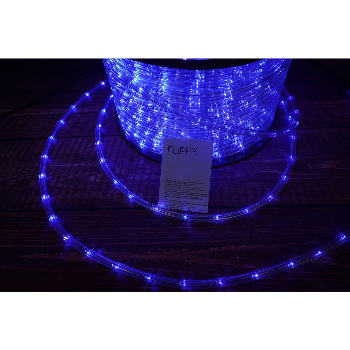 Instalatie Craciun, 80 M, 1920 Led-Uri, Furtun Luminos, Transformator, 8 Jocuri De Lumini, Sectionabila, 220 V