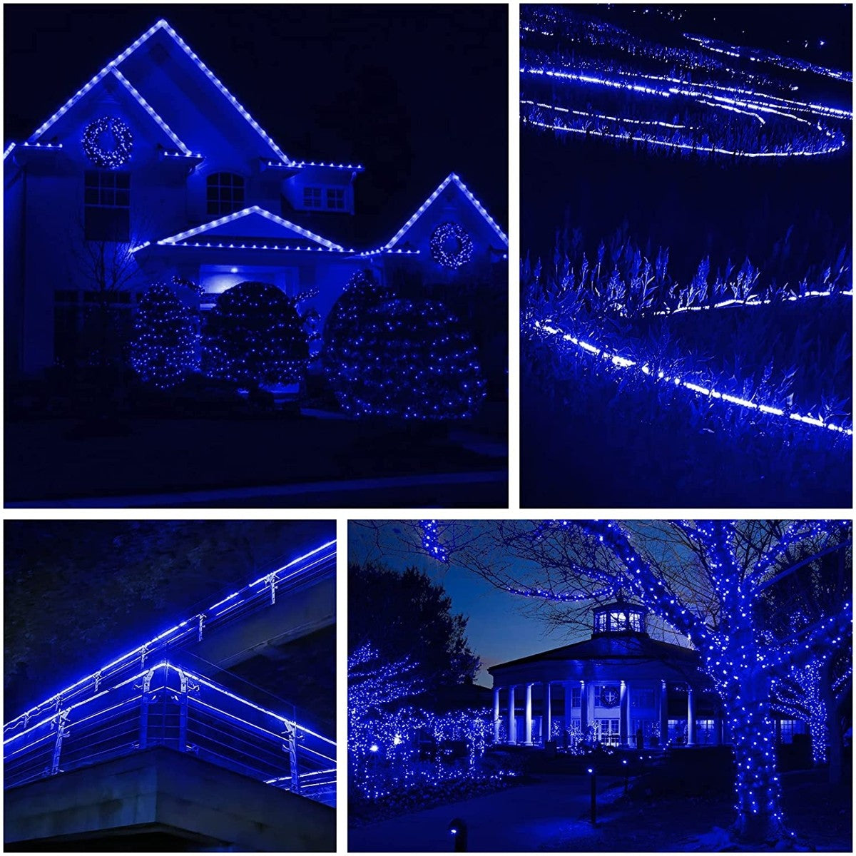 Instalatie Craciun, 80 M, 1920 Led-Uri, Furtun Luminos, Transformator, Sectionabila, 220 V