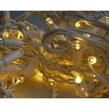 Instalatie Craciun, 85 m, 2040 Led-uri ,Franjuri, Alb cald, Flash, Alimentator, Interconectabila, Prelungitor 6.5 m inclus, Fir Alb Cauciucat, 220v, Vivimall - vivimall.ro