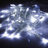 Instalatie Craciun, 85 M, Led-Uri,Franjuri, Alb Rece, Flash, Alimentator, Interconectabila, Fir Cauciucat, 220V