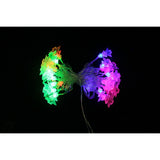 Ghirlanda luminoasa cu bec in forma de brazi, 3 metri, 20 LED-uri, forme din plastic, fir transparent, multicolora - vivimall.ro
