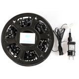 Instalatie Craciun liniara, fir negru, cu transformator, 50m, multicolor, 500 LED-uri, 8 jocuri de lumini, Vivimall - vivimall.ro