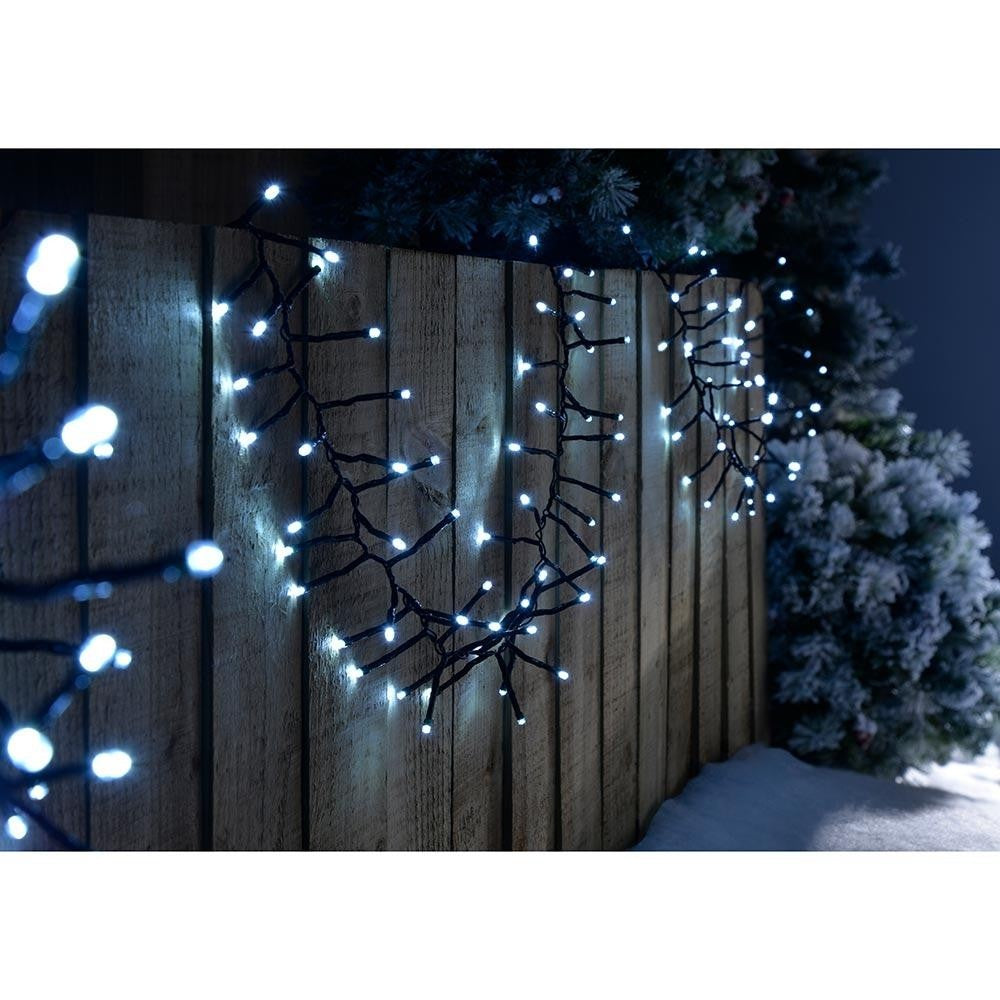 Instalatie Craciun Profesionala De Exterior Ip65, 225 M, 5400 Led-Uri Mari,Franjuri, Alb Rece, Flash, Alimentator, Interconectabila, Prelungitor 6.5 M Inclus, Fir Cauciucat, 220V