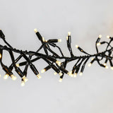 Instalatie Craciun Profesionala de Exterior IP65, 517 m, 5170 Led-uri Mari ,Liniara, Alb cald, Interconectabila, Prelungitor 6.5 m inclus, Fir Negru, Vivimall - vivimall.ro