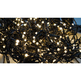 Instalatie Craciun Profesionala de Exterior IP65, 95 m, 2280 Led-uri Mari ,Franjuri, Alb cald, Flash, Alimentator de 1.5m, Interconectabila, Fir Negru Cauciucat, 220v, Vivimall - vivimall.ro