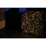 Instalatie Craciun Profesionala de Exterior IP65, Tip Perdea, 16m x 2m, 3200 Led-uri Mari, Alb cald, cu flash, Alimentator 1,5 m, Interconectabila, Fir negru, Vivimall - vivimall.ro