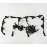 Instalatie Craciun Profesionala de Exterior IP65, Tip Perdea, 16m x 2m, 3200 Led-uri Mari, Alb rece, cu flash, Alimentator 1,5 m, Interconectabila, Fir negru, Vivimall - vivimall.ro