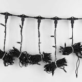 Instalatie Craciun Profesionala de Exterior IP65, Tip Perdea, 8m x 5m, 4000 Led-uri Mari, Alb rece, cu flash, Alimentator 1,5 m, Interconectabila, Fir negru, Vivimall - vivimall.ro