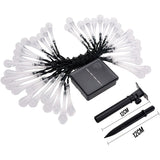 Instalatie Craciun, Solare Tip Picaturi, 50 Led-uri, 9.5 metri, Alb rece, Senzor de lumina, Vivimall - vivimall.ro