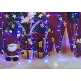 Instalatie Craciun, Tip Perdea, IP44, 6 m x 1 m, 360 LED-uri, Albastru, 8 jocuri de lumini, Transformator, Interconectabila, Prelungitor 5 m inclus, Fir transparent, Interior/ Exterior, Vivimall - vivimall.ro