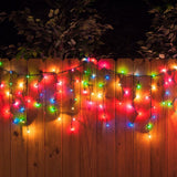 Instalatie Craciun Turturi, Ip44, 20 M, 572 Led-Uri,Perdea Franjurata, 8 Jocuri De Lumini, Transformator 31 V, Putere 9 W, Interconectabila, Interior/Exterior, Prelungitor 5 M Inclus, Fir Negru