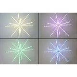 Instalatie de Craciun,112 LED-urijoc de lumini,multicolor RGB,explozie stelara,cu transformator,fir cupru,interior/exterior,Vivimall - vivimall.ro