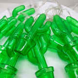 Instalatie de Craciun cu Baterii Fir Transparent Tip Sir 1.5 m 10 LED -uri Cactus Alb Cald - vivimall.ro