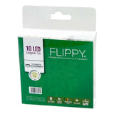 Instalatie De Craciun Cu Baterii Tip Liniar, 2 Jocuri De Lumini, Fir 1 M 10 Led -Uri, Alb Cald