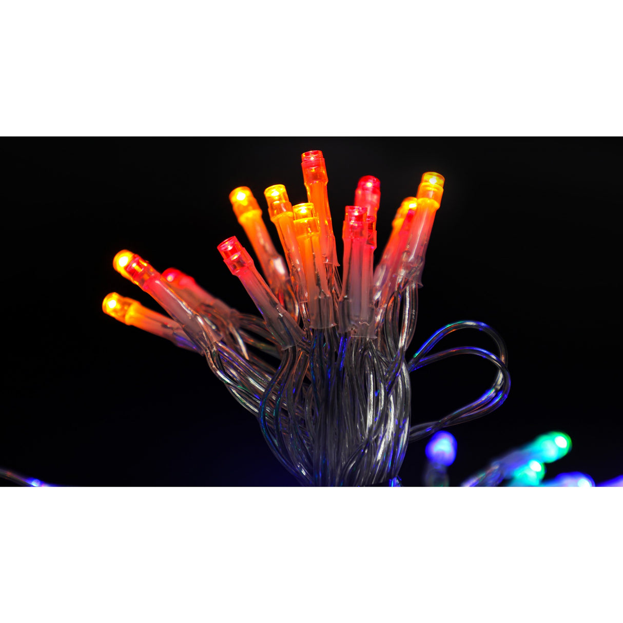 Instalatie De Craciun Cu Baterii Tip Liniar, 2 Jocuri De Lumini, Fir 3 M 30 Led -Uri, Multicolor