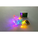 Instalatie De Craciun Cu Baterii Tip Liniar, 2 Jocuri De Lumini, Fir 3 M 30 Led -Uri, Multicolor