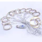 Instalatie de Craciun, Flippy, Instalatie de Tip Perdea IP44, Alimentare prin Port USB si Telecomanda cu 8 functii, 6m x 3m, 600 LED, Alb Rece - vivimall.ro