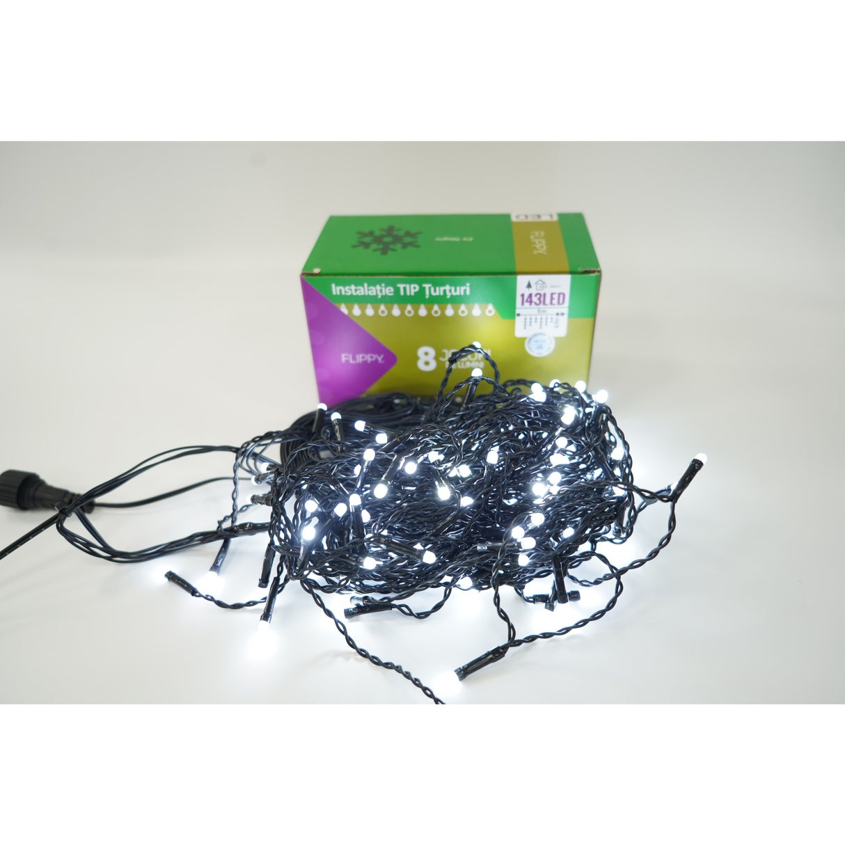 Коледни ресни 143 LED | LuminaFest