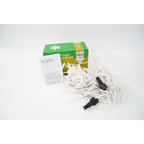 Sectiune Instalatie de Craciun, Vivimall®, Tip Turturi, 5 m, 143 LED-uri, cu Flash, Fir Alb, Lumina Alb Rece, IP44, Interconectabila - vivimall.ro