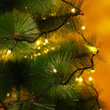 Instalatie de Craciun Flippy® Tip Liniara, 17 m, 200 LED-uri Hexagonale. Interconectabila, Alb Cald - vivimall.ro