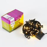 Instalatie de Craciun Flippy® Tip Liniara, 17 m, 200 LED-uri Hexagonale. Interconectabila, Alb Cald - vivimall.ro