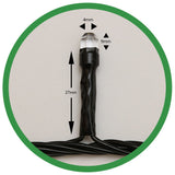 Instalatie de Craciun Flippy® Tip Liniara, 17 m, 200 LED-uri Hexagonale. Interconectabila, Alb Cald - vivimall.ro