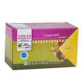 Instalatie de Craciun, Flippy®, Tip Liniara, 23 m, 320 LED-uri, Interconectabila, Albastru - vivimall.ro