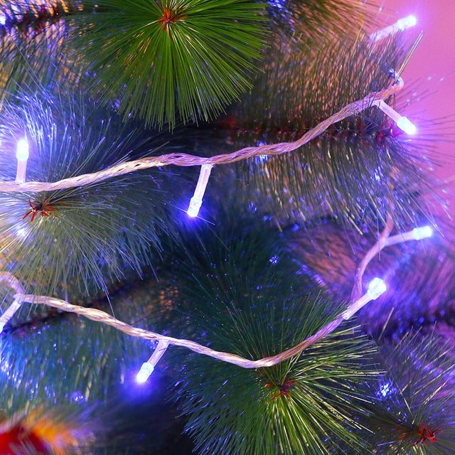 Instalatie de Craciun, Flippy®, Tip Liniara, 9 m, 100 LED-uri, Interconectabila, Albastru - vivimall.ro