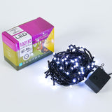 Instalatie de Craciun, Flippy®, Tip Liniara, 9 m, 100 LED-uri, Interconectabila, Lumina Mata, Alb Rece - vivimall.ro