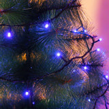 Instalatie De Craciun,, Tip Liniara, Fir Negru, 17 M, 200 Led-Uri, Interconectabila