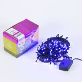 Instalatie De Craciun,, Tip Liniara, Fir Negru, 17 M, 200 Led-Uri, Interconectabila