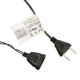 Instalatie de Craciun Flippy® Tip Liniara, Fir Negru, 17 m, 200 LED-uri Mici Rotunde, Interconectabila, Alb Cald - vivimall.ro