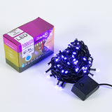 Instalatie De Craciun,, Tip Liniara, Fir Negru, 9 M, 100 Led -Uri, Interconectabila