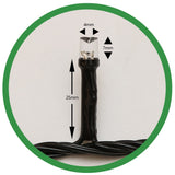 Instalatie De Craciun,, Tip Liniara, Fir Negru, 9 M, 100 Led -Uri, Interconectabila