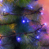 Instalatie De Craciun,, Tip Liniara, Fir Negru, 9 M, 100 Led -Uri, Interconectabila